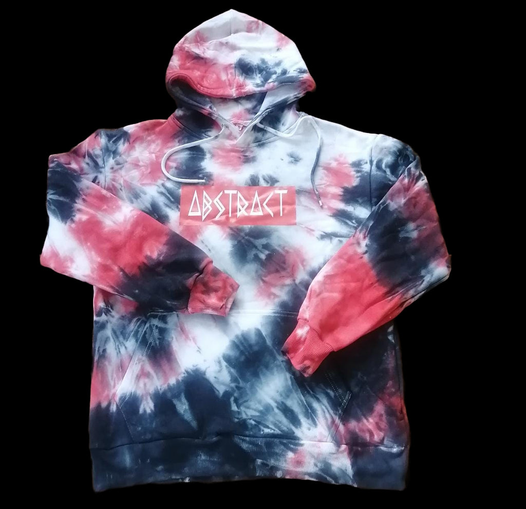 Youth OG Abstract Tie Dye Hoodie X-Small / Red,Small / Red,Medium / Red,Large / Red,XL / Red Black