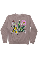 Hippie Crewneck Sweatshirt sweatshirt xs / Pigment Clay,s / Pigment Clay,m / Pigment Clay,l / Pigment Clay,xl / Pigment Clay,xxl / Pigment Clay,xxxl / Pigment Clay Light Slate Gray