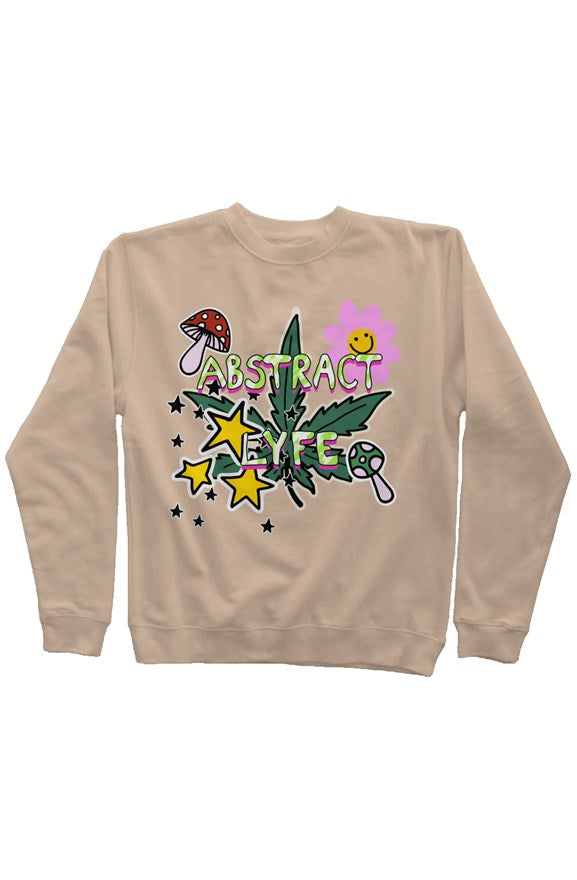 Hippie Crewneck Sweatshirt sweatshirt s / Pigment Sandstone,m / Pigment Sandstone,l / Pigment Sandstone,xl / Pigment Sandstone,xxl / Pigment Sandstone,xxxl / Pigment Sandstone Rosy Brown