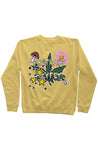 Hippie Crewneck Sweatshirt sweatshirt s / Pigment Yellow,m / Pigment Yellow,l / Pigment Yellow,xl / Pigment Yellow,xxl / Pigment Yellow,xxxl / Pigment Yellow Dark Khaki