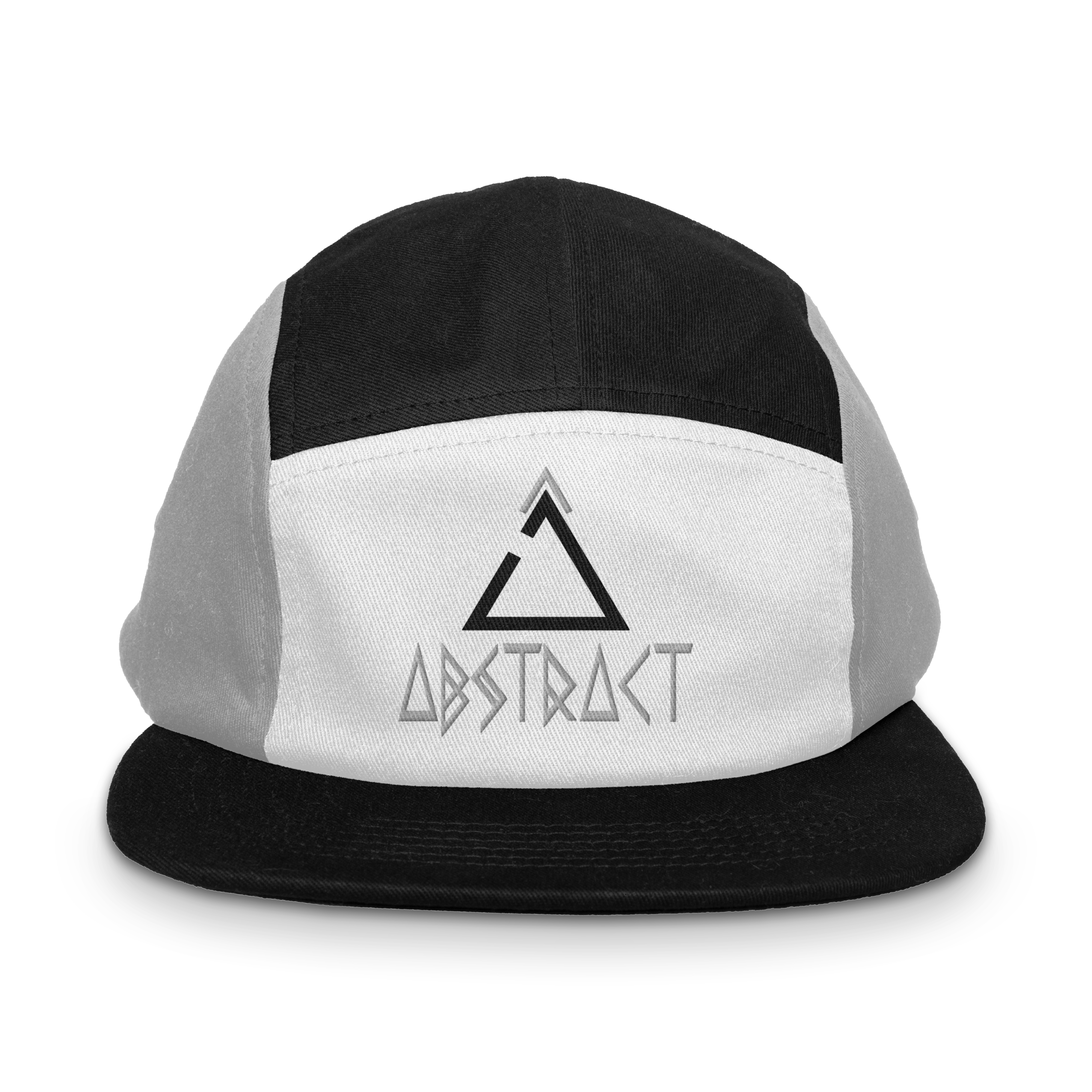Open Delta Hat Hats Black/White/Gray / One Size Black