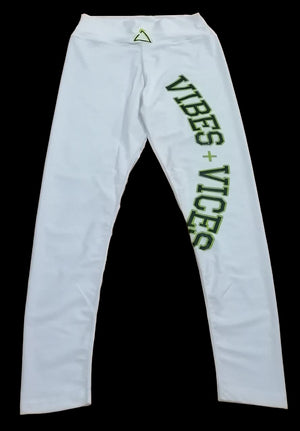 Vibes and Vices Leggings Activewear Small / White/Black/Neon Green,Medium / White/Black/Neon Green,Large / White/Black/Neon Green,X-Large / White/Black/Neon Green,2X-Large / White/Black/Neon Green Light Steel Blue