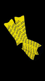 Overkill Sock Socks Yellow/Black / One Size / Cotton Goldenrod