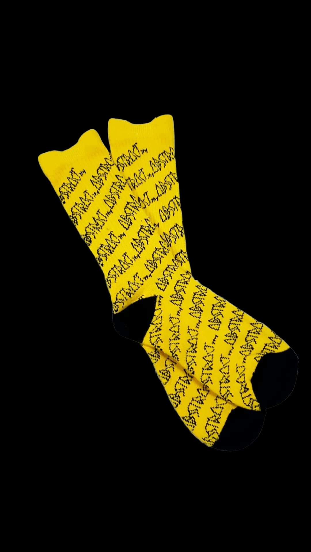 Overkill Sock Socks Gold/Black / One Size / Cotton Goldenrod