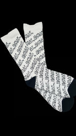 Overkill Sock Socks White/Black / One Size / Cotton Black