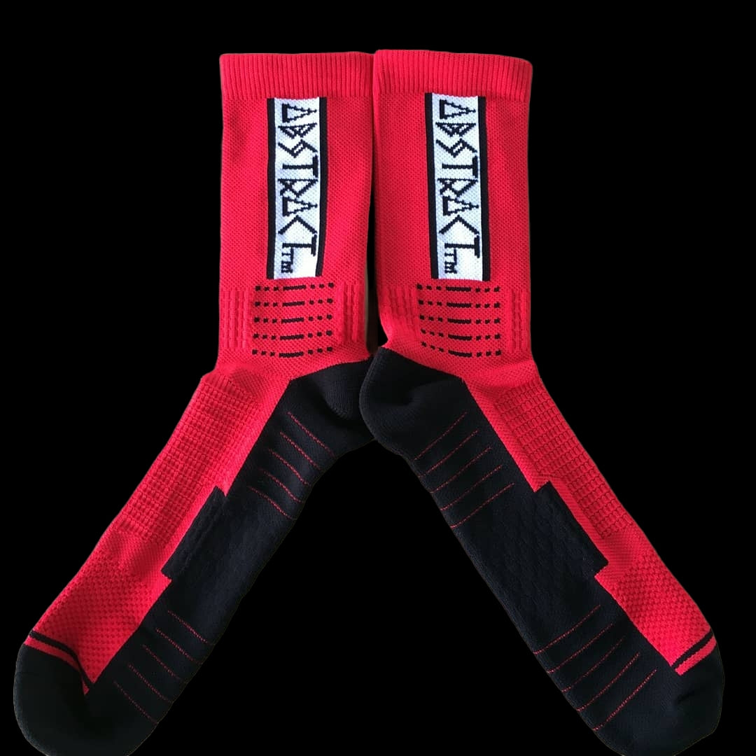 XL OG Block Socks Socks Red/Black / Size 12-15 Black