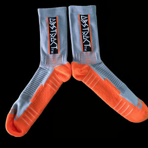 OG Block Socks Socks Gray/Orange / Size 8-11 Black